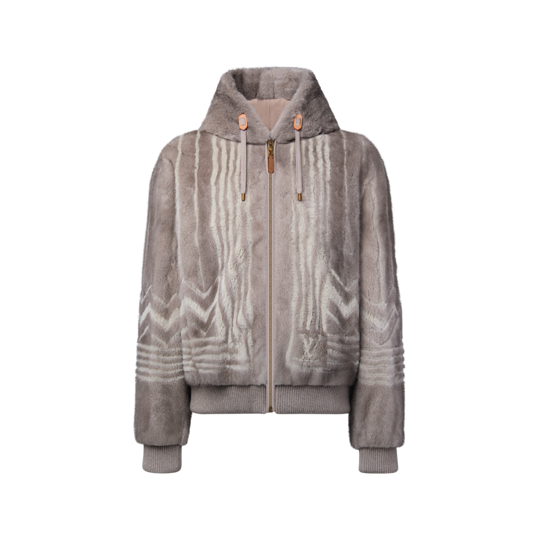Zipped Hooded Mink Blouson - Ready-to-Wear | LOUIS VUITTON